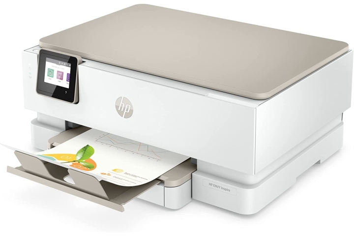 چاپگر چندکاره HP Envy Inspire 7255e در زمینه سفید.