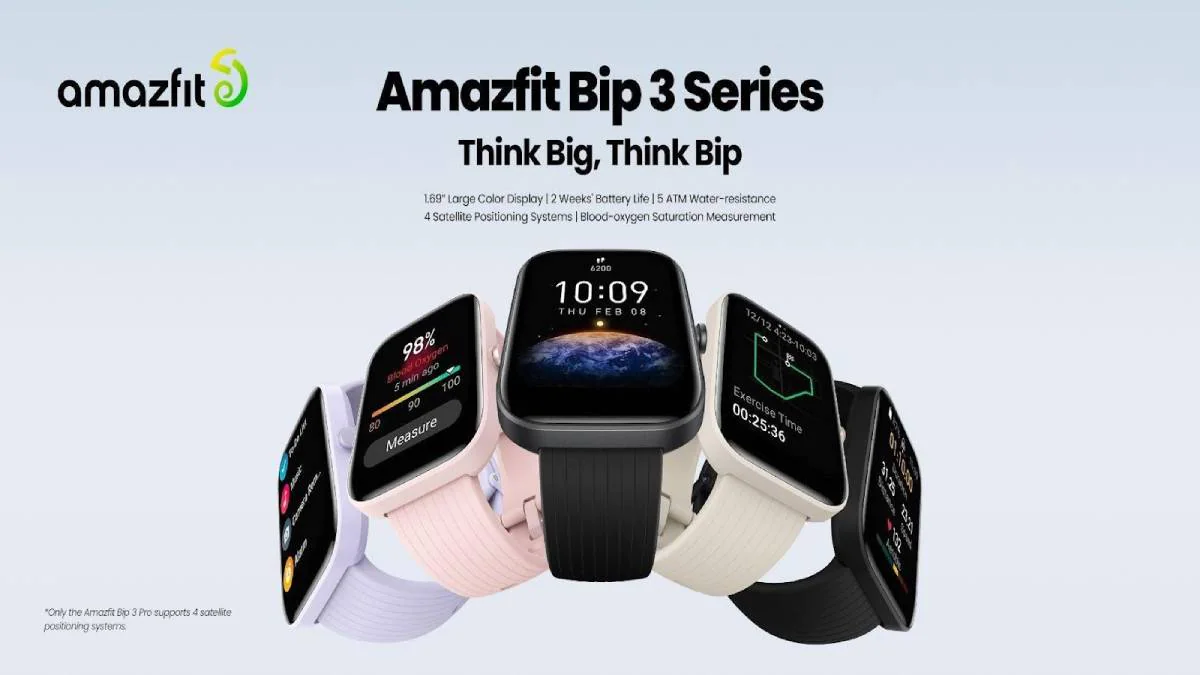 Amazfit Bip 3 Series With 5ATM Water Resistance Set to Launch in India on June 27: Details