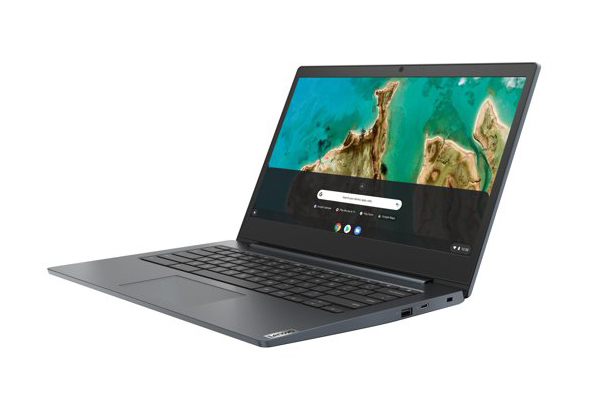 Chromebook 14 اینچی Lenovo CB 3 باز است.