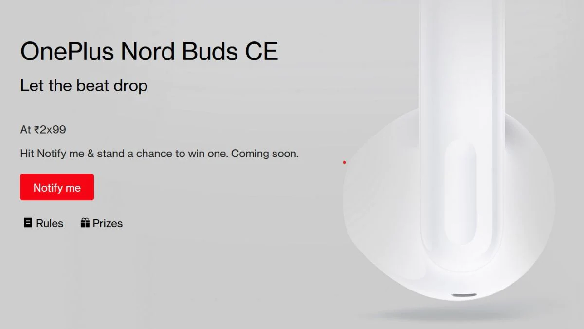 OnePlus Nord Buds CE TWS Earbuds Confirmed to Launch in India on August 1