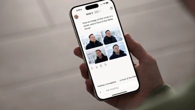 Grok app on an iPhone.